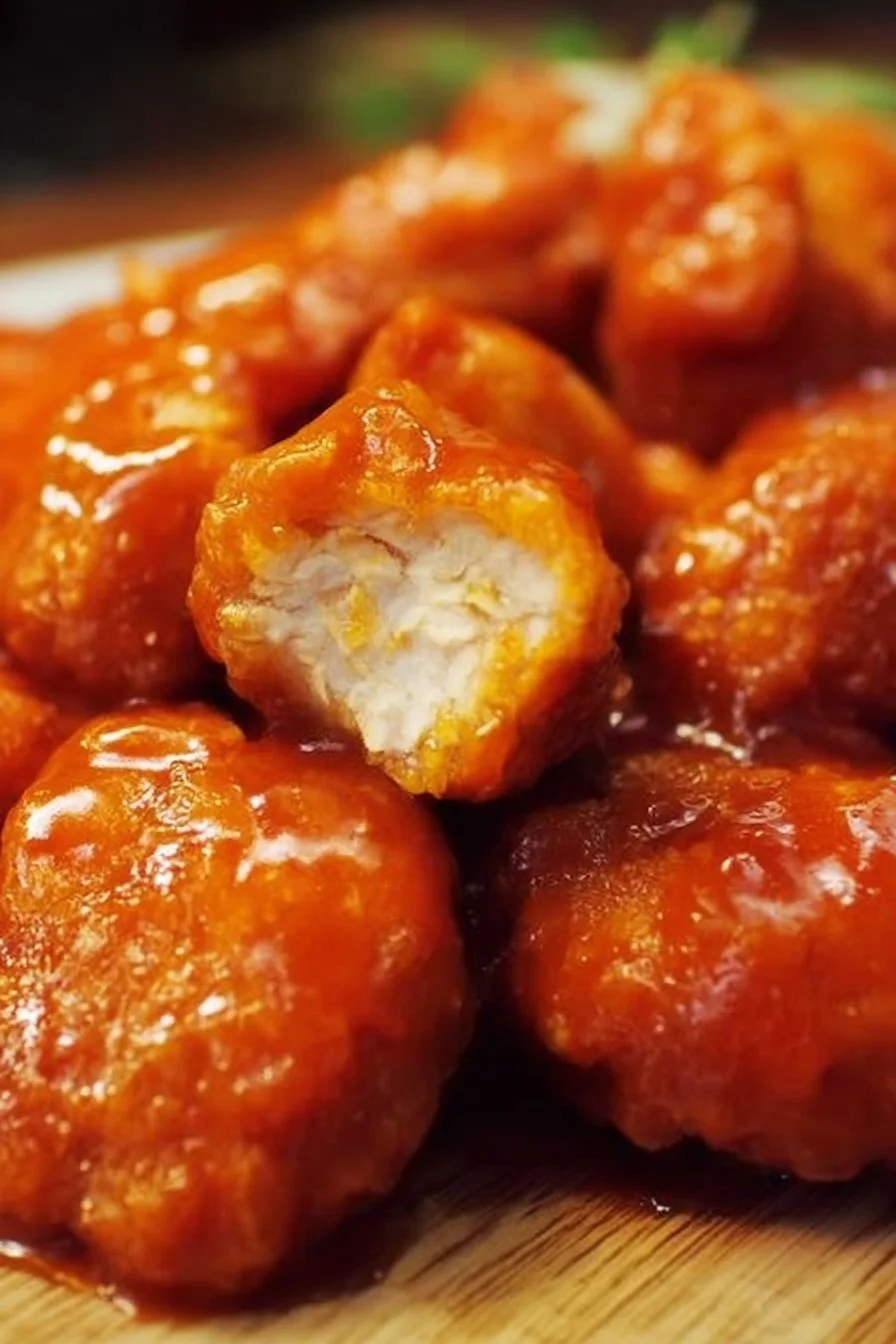 Boneless Buffalo Chicken Wings 2 Delicious boneless buffalo chicken wings served with spicy sauce