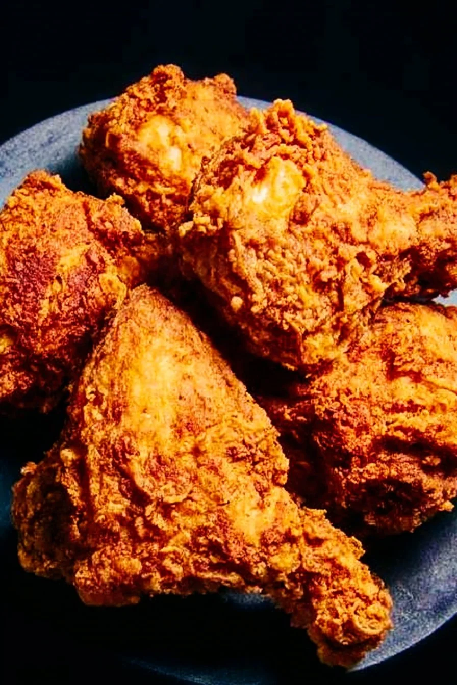 Deliciously crispy buttermilk fried chicken served with sides