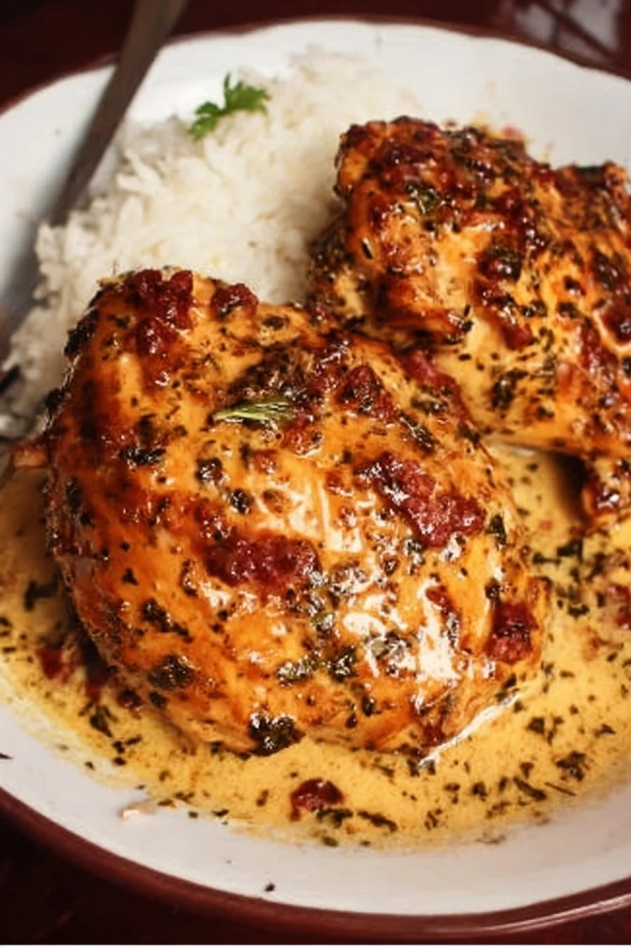 Delicious Marry Me Chicken dish garnished with herbs and served on a plate