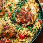 Tuscan Chicken & Orzo Skillet 3 tuscan chicken orzo skillet 2026 02 21 224828 683x1024 1