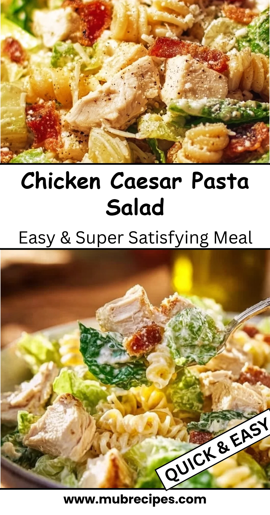 Chicken Caesar Pasta Salad