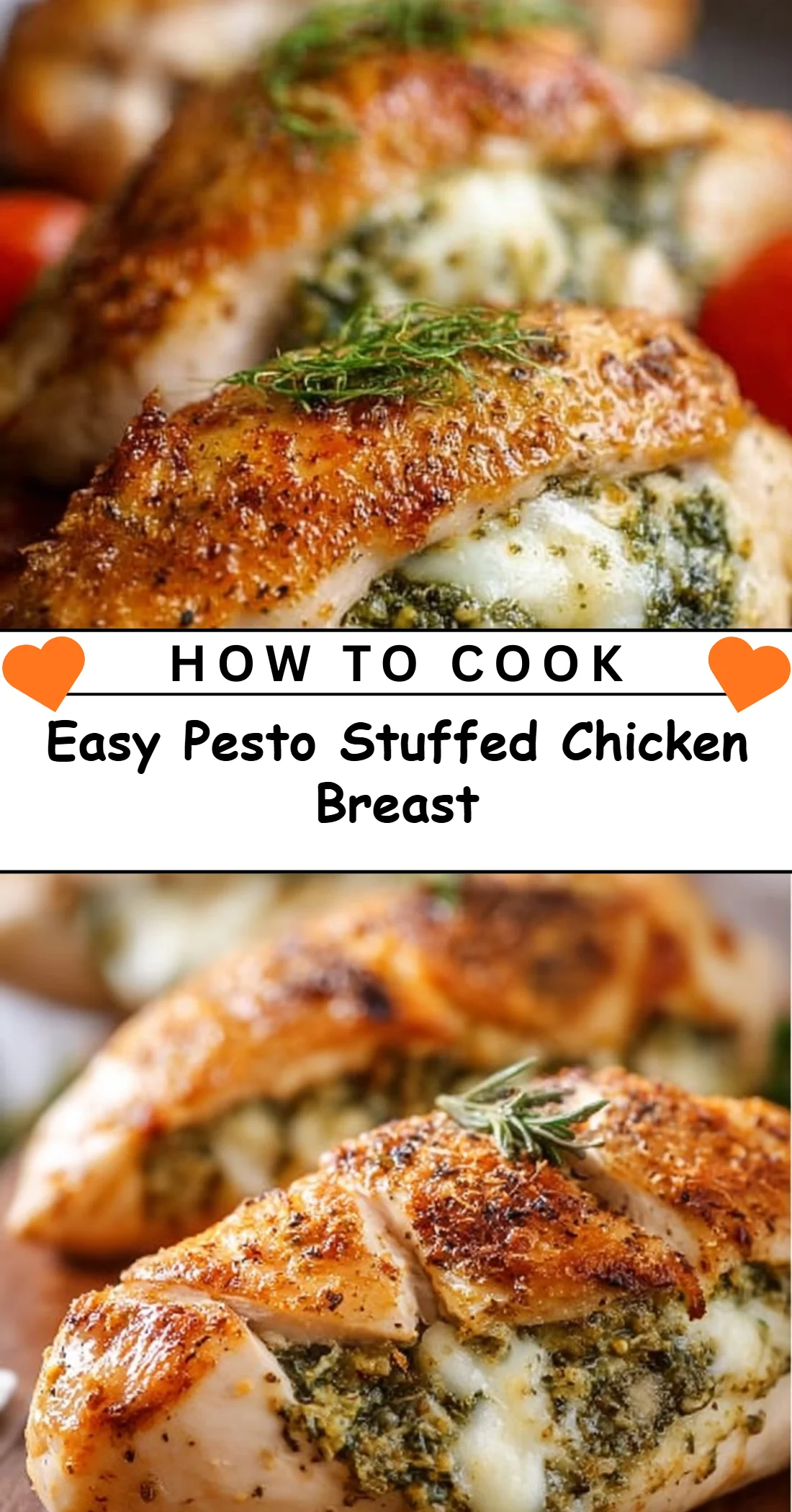 Easy Pesto Stuffed Chicken Breast 4 Easy Pesto Stuffed Chicken Breast