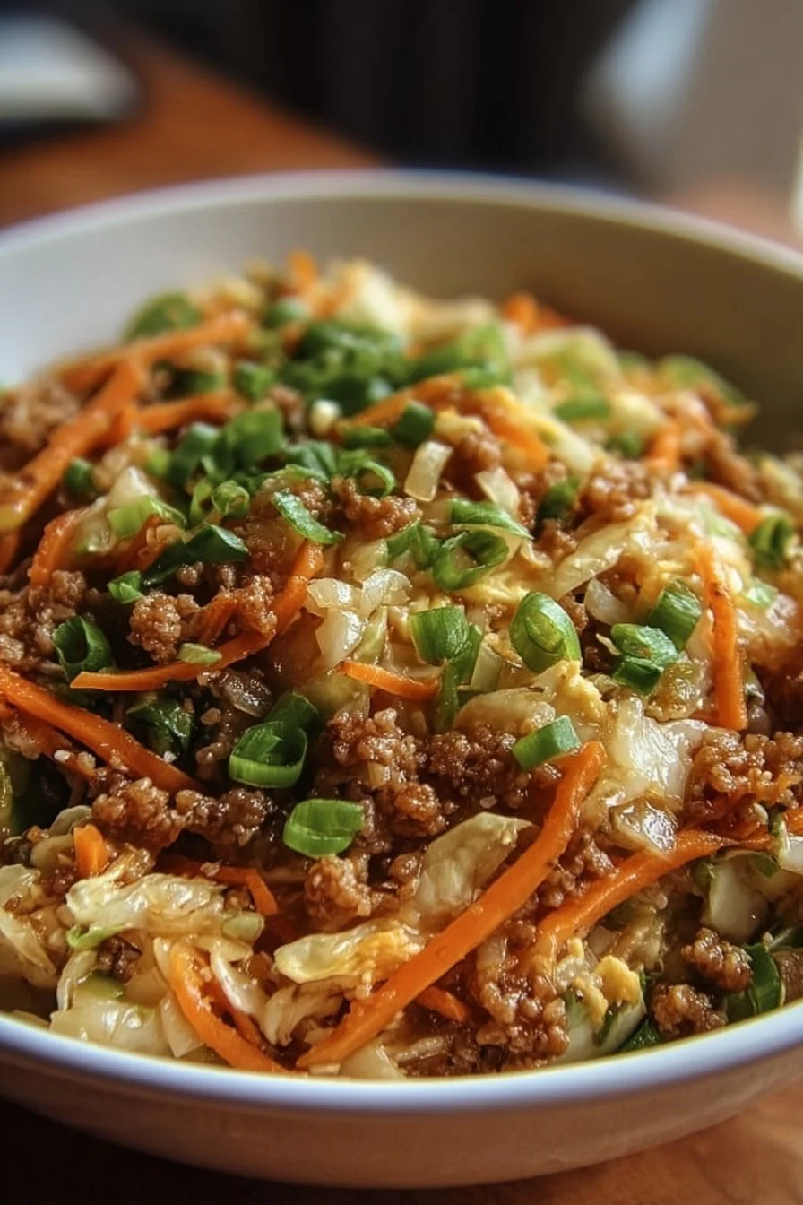 Egg Roll in a Bowl 2 Delicious Egg Roll in a Bowl featuring flavorful ingredients and vibrant colors.