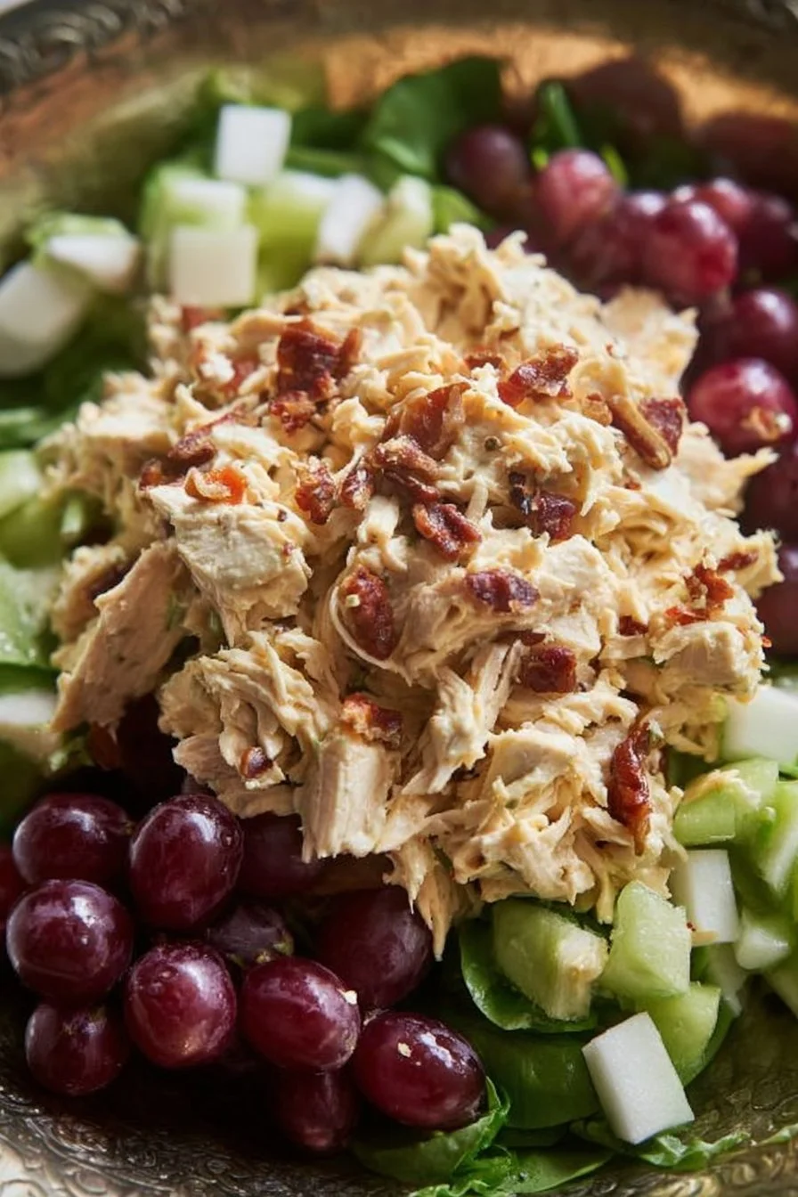 Fancy Nancy Chicken Salad 2 Fancy Nancy Chicken Salad with fresh greens and vibrant ingredients