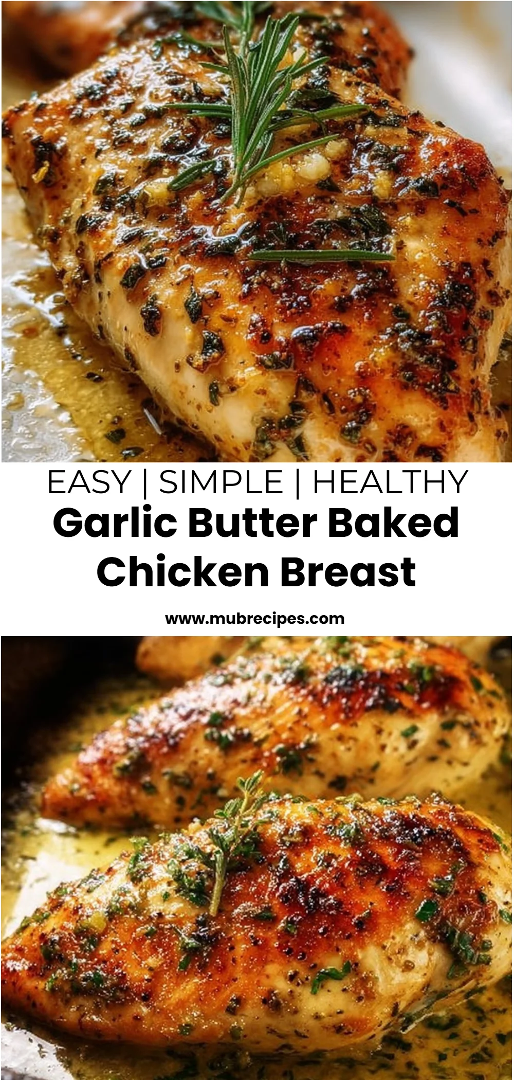 Garlic Butter Baked Chicken Breast 4 Garlic Butter Baked Chicken Breast