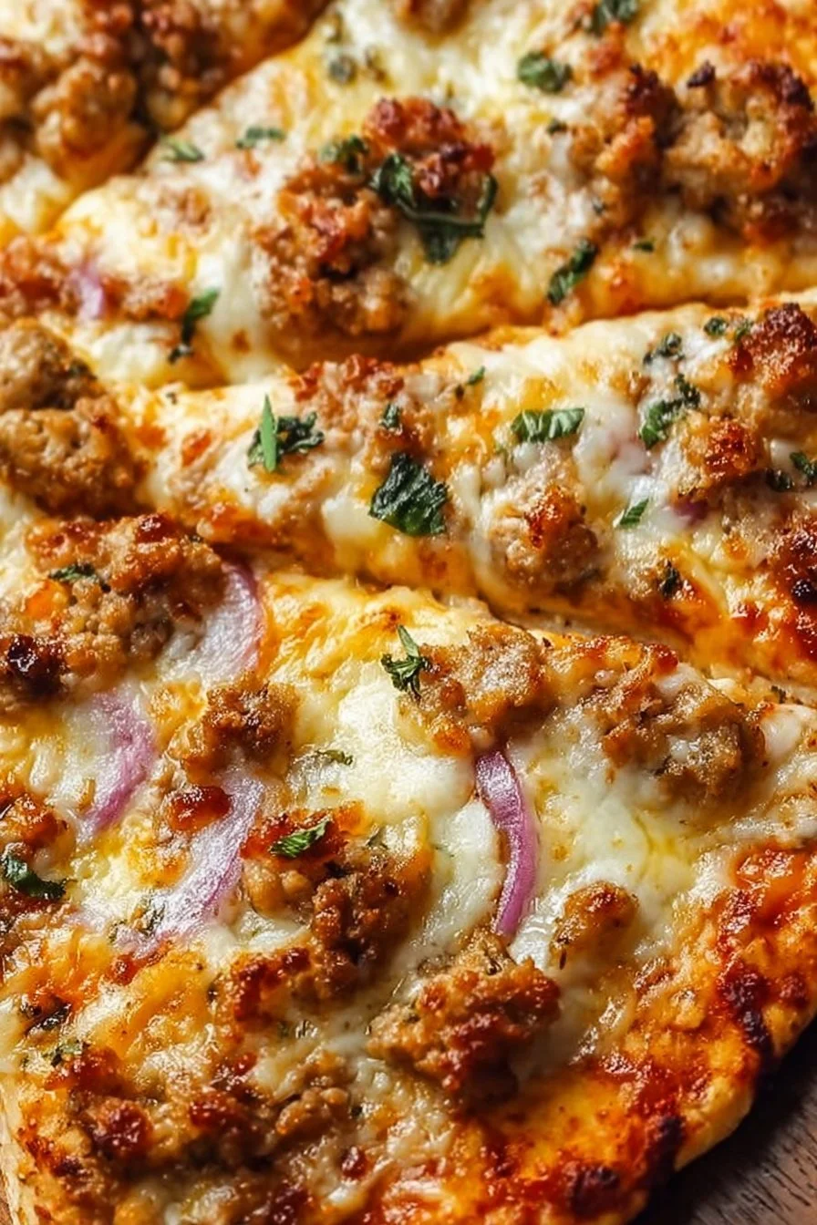 Ground Chicken Pizza Crust: A Lean, Easy Meal You'll Love 3 Ground chicken pizza crust ready to be baked with fresh toppings