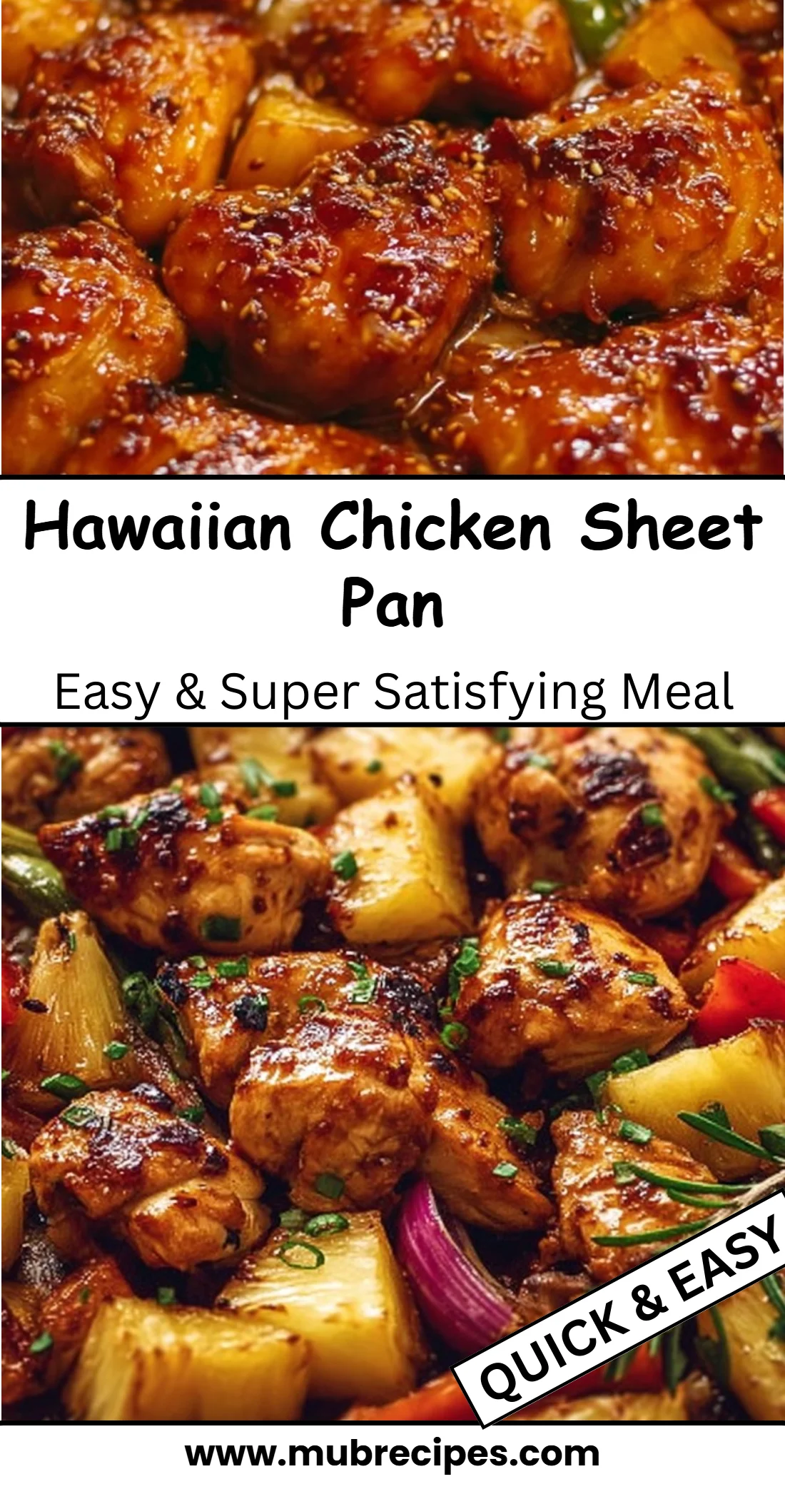 Hawaiian Chicken Sheet Pan