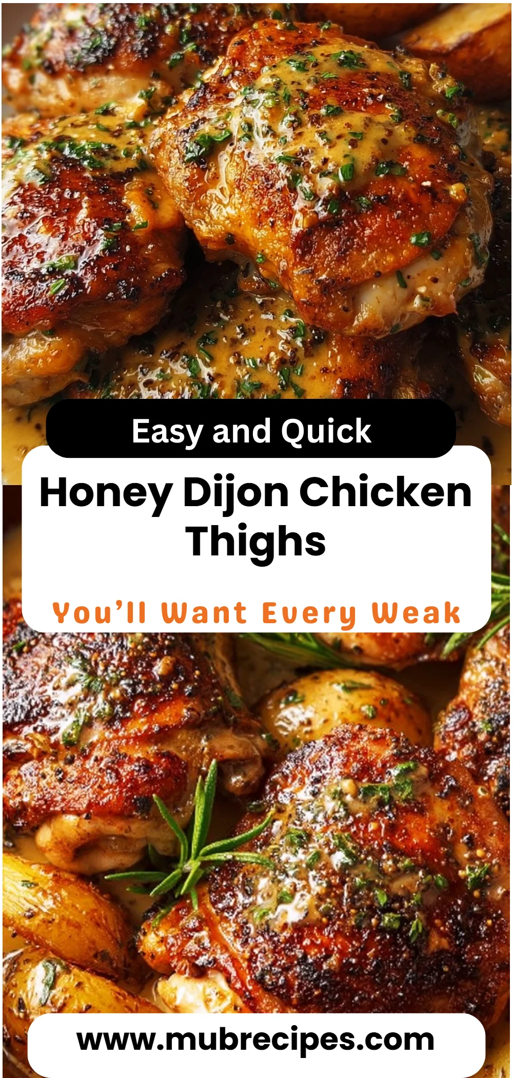 Honey Dijon Chicken Thighs 4 Honey Dijon Chicken Thighs