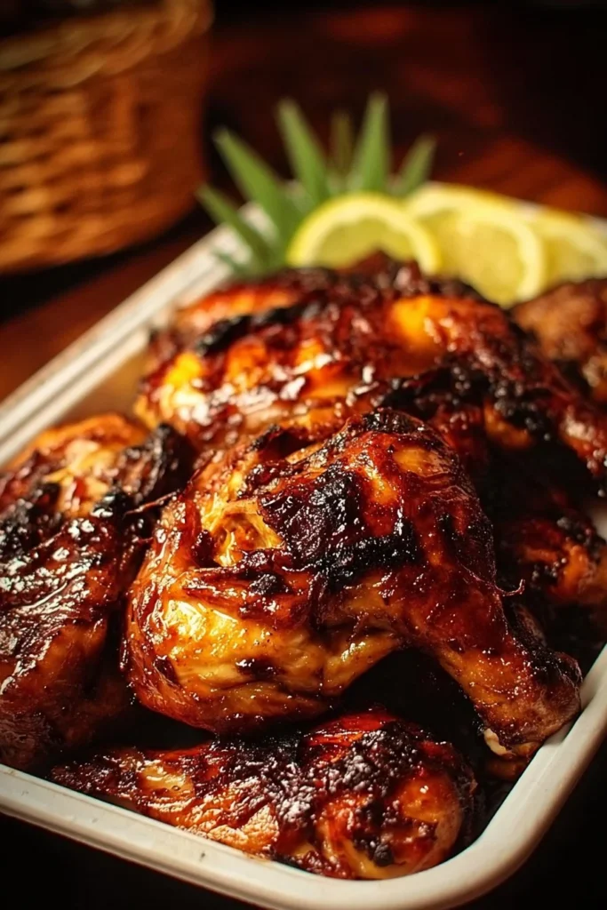 Delicious Huli Huli Chicken grilled to perfection with sweet and tangy marinade