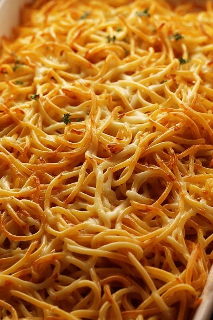 Million Dollar Chicken Spaghetti 2 Delicious Million Dollar Chicken Spaghetti served with fresh herbs