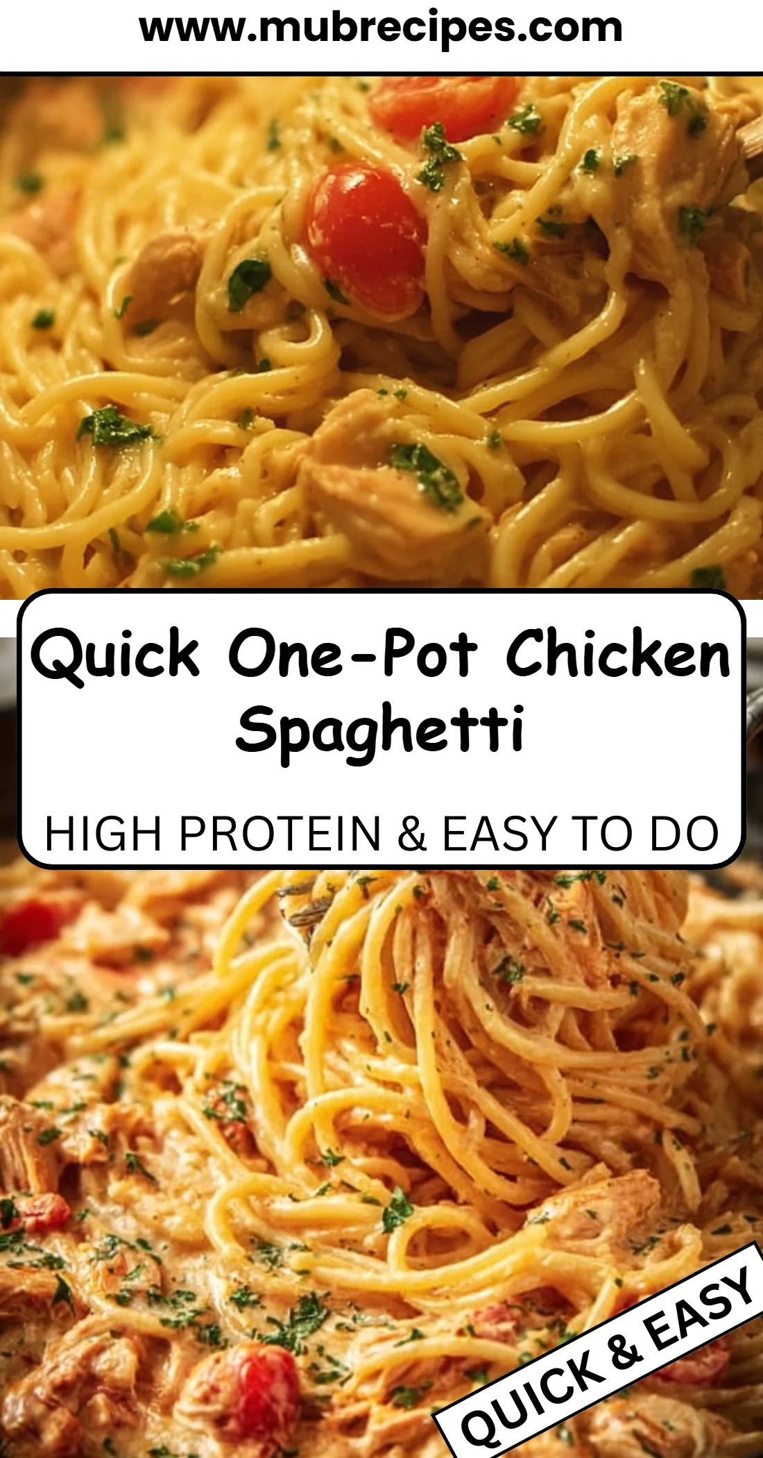 Quick One-Pot Chicken Spaghetti 4 Quick One-Pot Chicken Spaghetti
