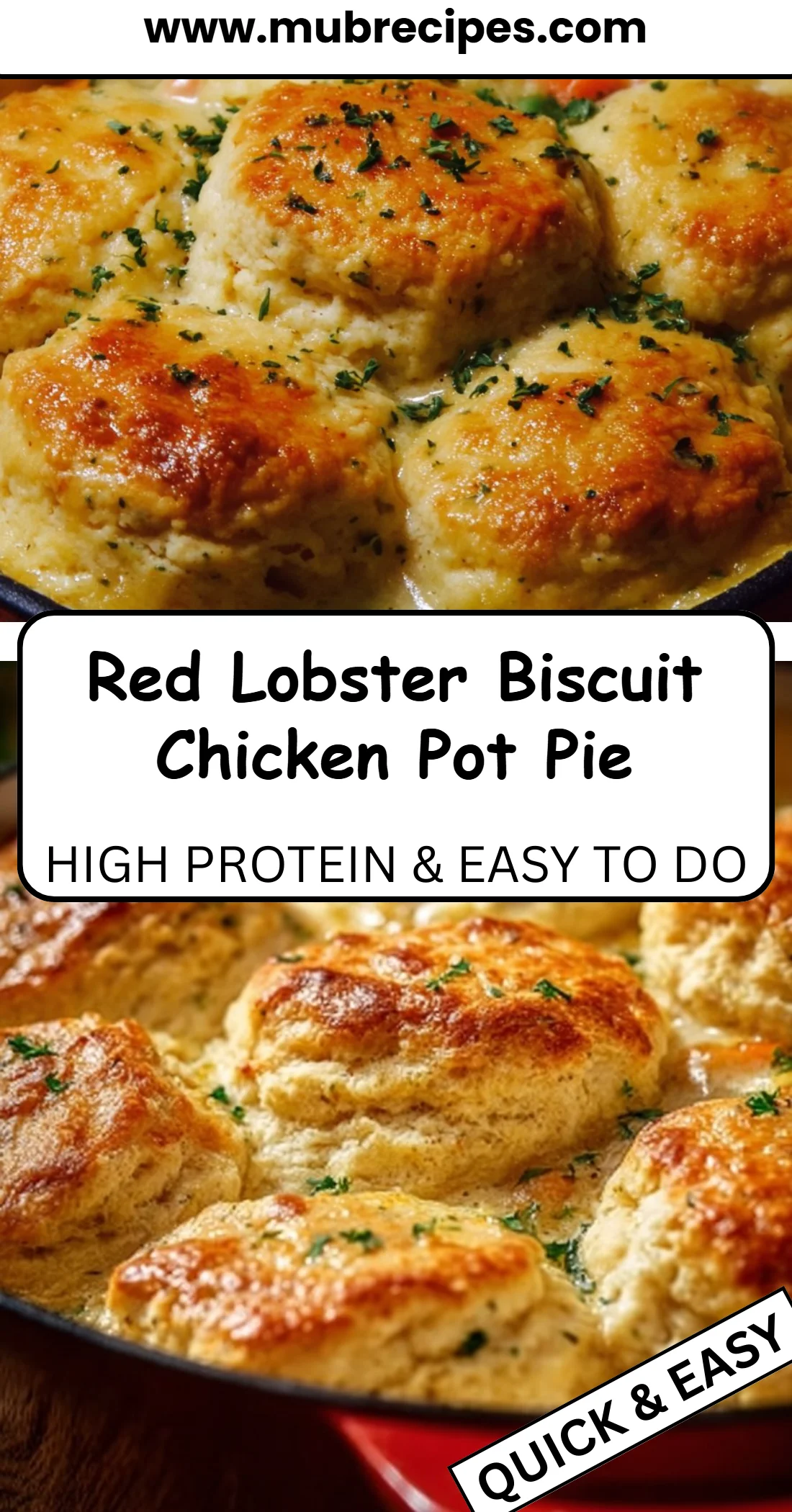 Red Lobster Biscuit Chicken Pot Pie