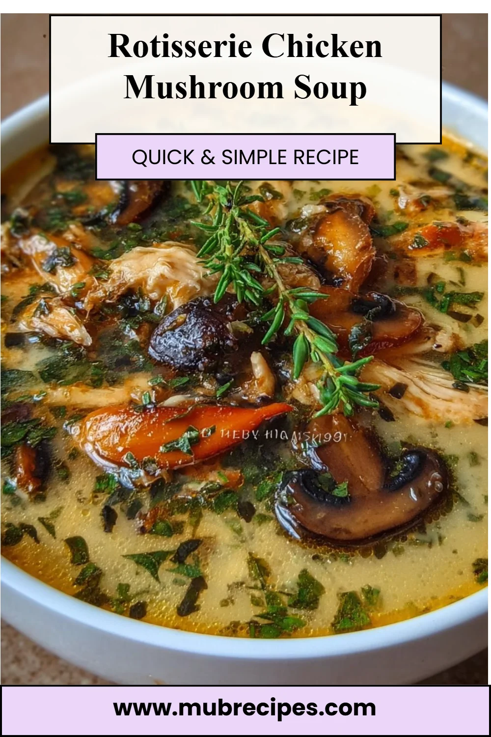 Rotisserie Chicken Mushroom Soup 4 Rotisserie Chicken Mushroom Soup