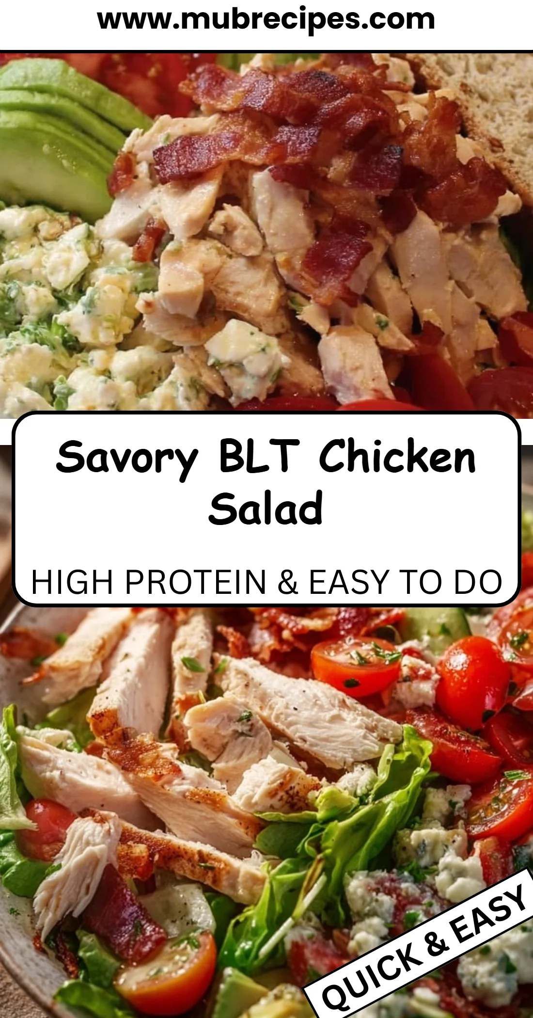 Savory BLT Chicken Salad